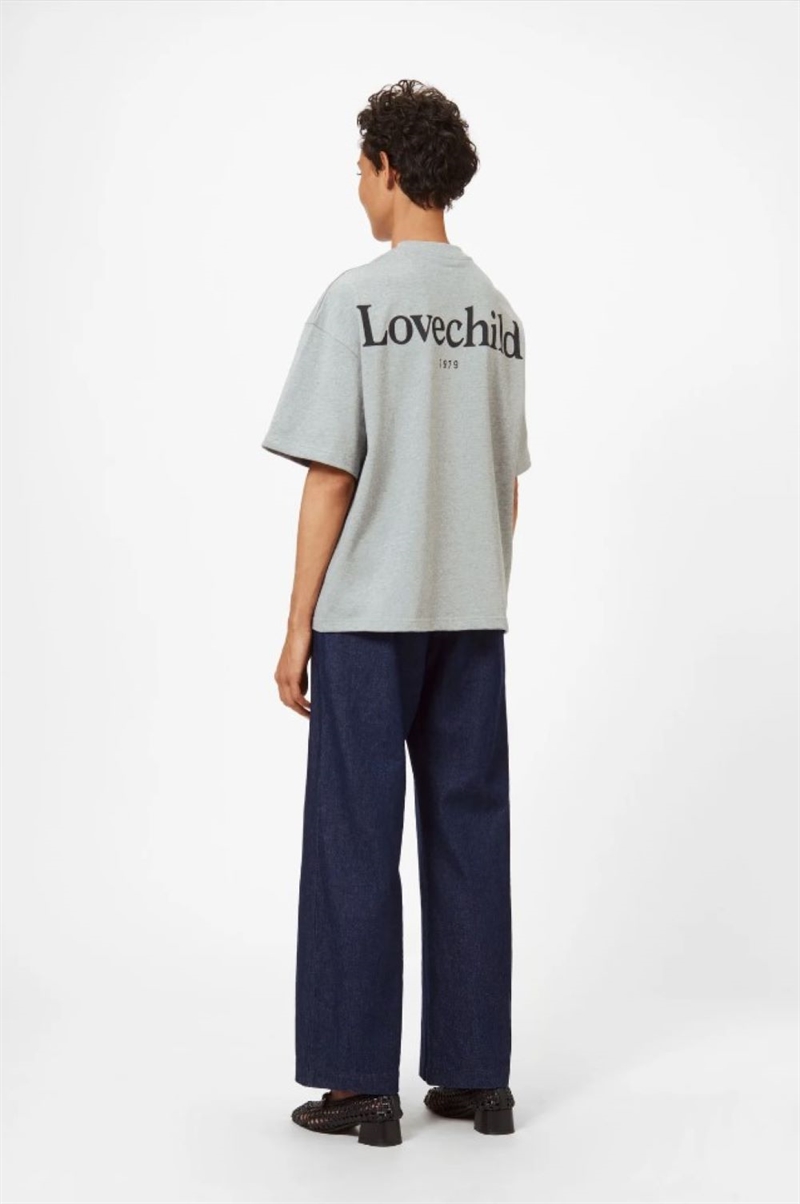 LOVECHILD ARIA T-SHIRT GREY MELANGE