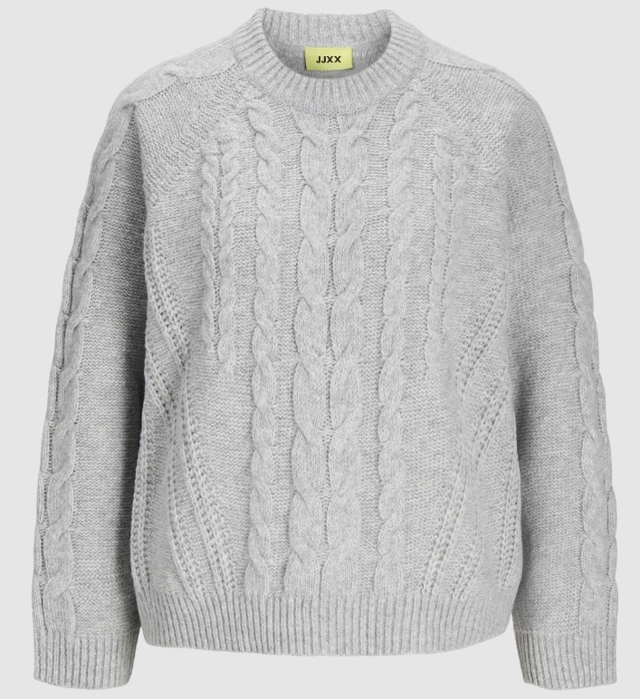 JJXX JXJOSIE CREW NECK KNIT GREY MELANGE