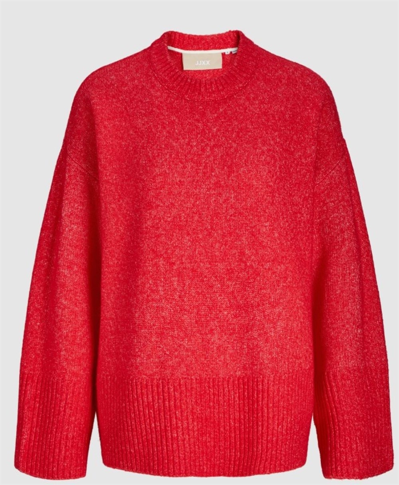 JJXX JXOLLIE DIVERSE CREW NECK KNIT RACING RED