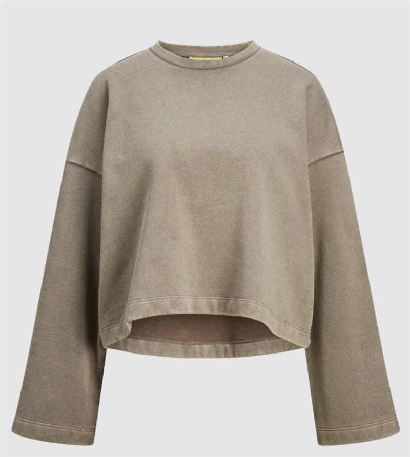 JXELIZABETH LOOSE LS SHORT CREW SWEATSHIRT