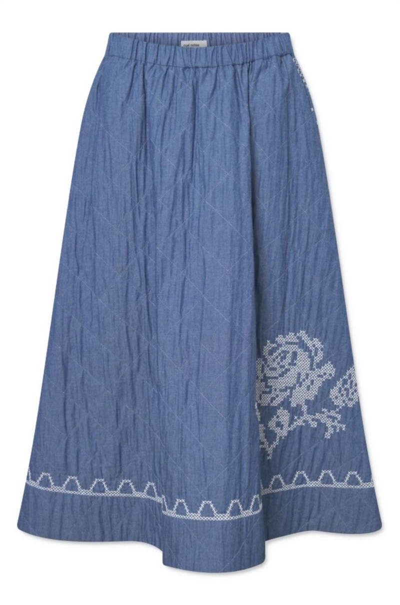 NUE NOTES VENICE SKIRT DUSTY BLUE