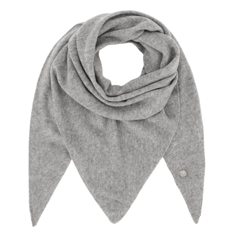 BETA STUDIOS TRIANGLE SCARF GREY MELANGE