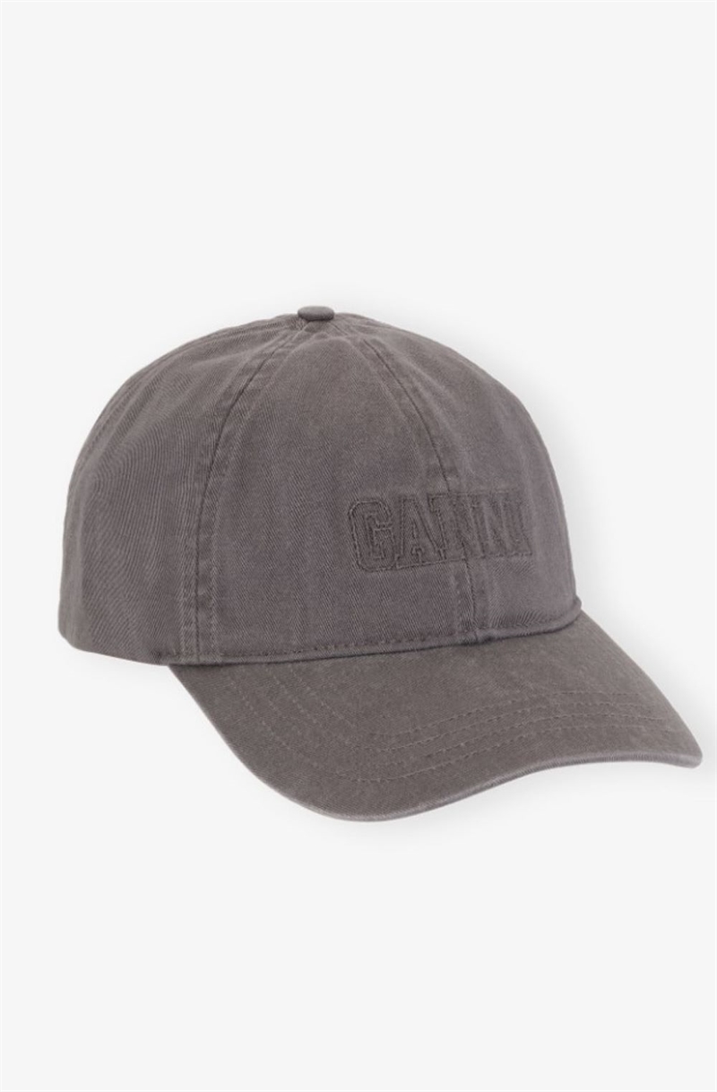 GANNI A6302 CAP FROST GREY