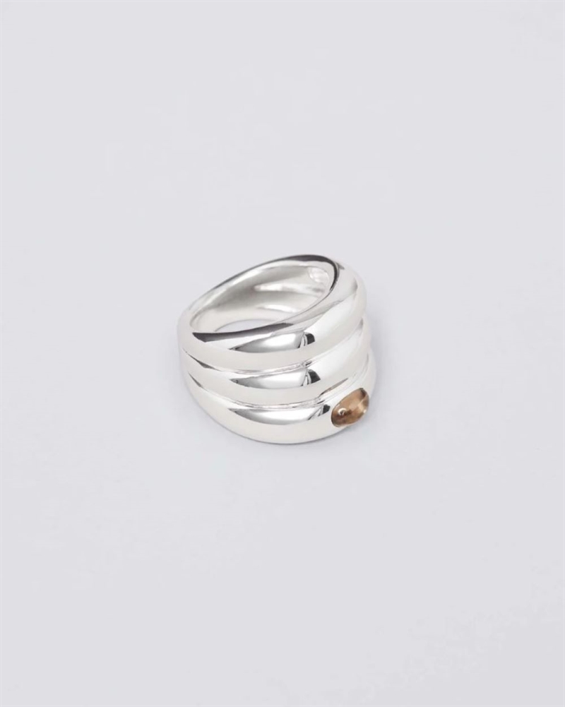 TRINE TUXEN ECHO RING SILVER