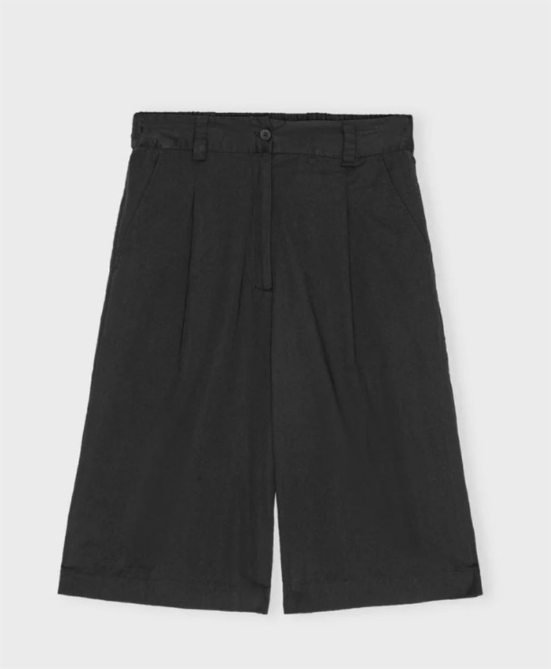 MOSHI MOSHI MIND WEEKLY SHORTS TWILL BLACK