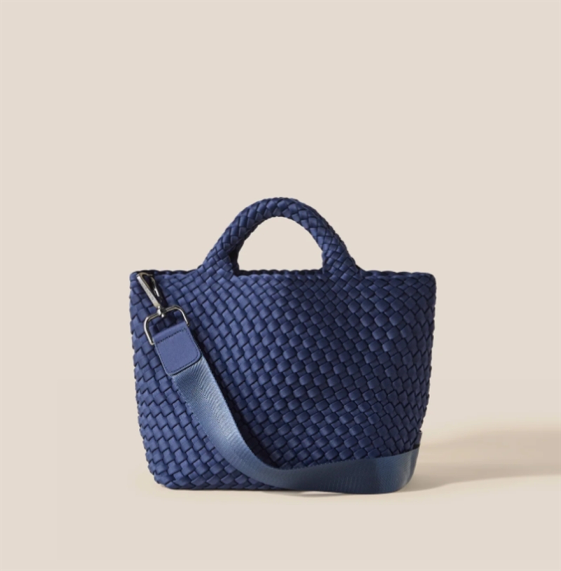 NAGHEDI ST. BARTHS SMALL TOTE INK BLUE