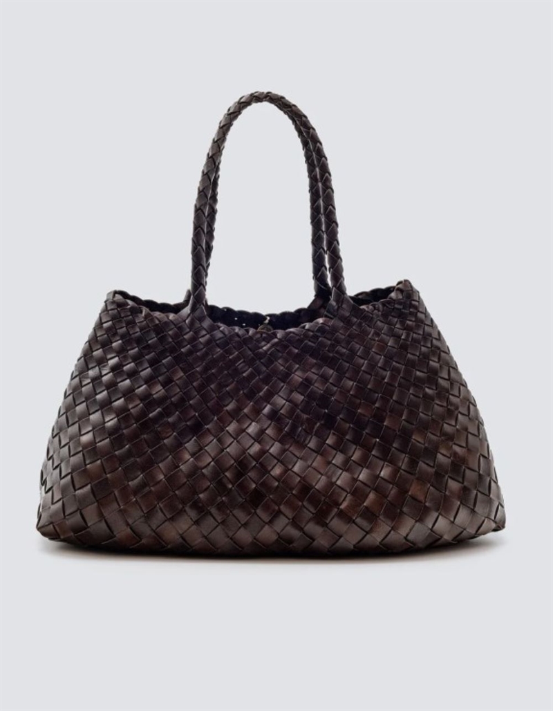 DRAGON DIFFUSION SANTA CROCE BAG BIG DARK BROWN