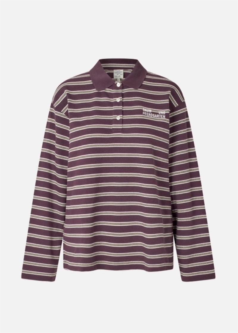 BAUM UND PFERDGARTEN JEANNE PLUM POLO STRIPE