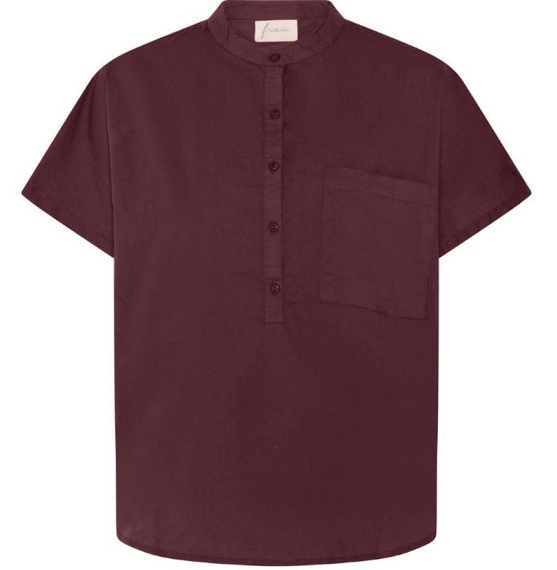 FRAU COLOMBO SS TOP RED MAHOGANY