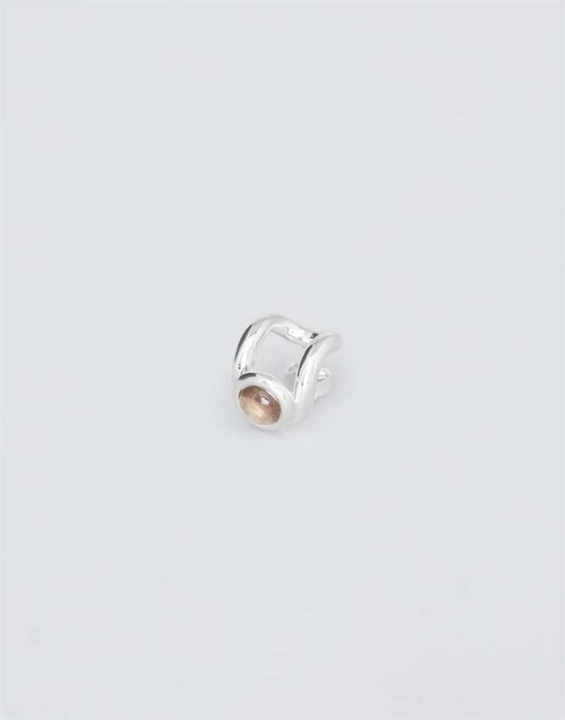 TRINE TUXEN GEM EARRING SILVER