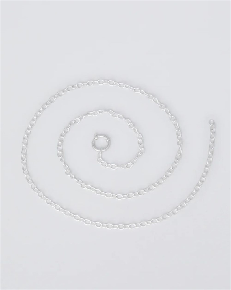 TRINE TUXEN CONTINUATION CHAIN BRASS SILVER PLATED