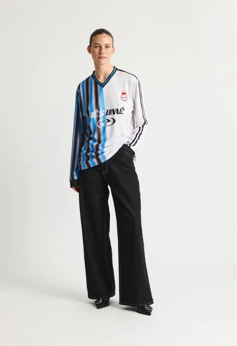RESUME LUCARS BLOUSE BLUE STRIPE