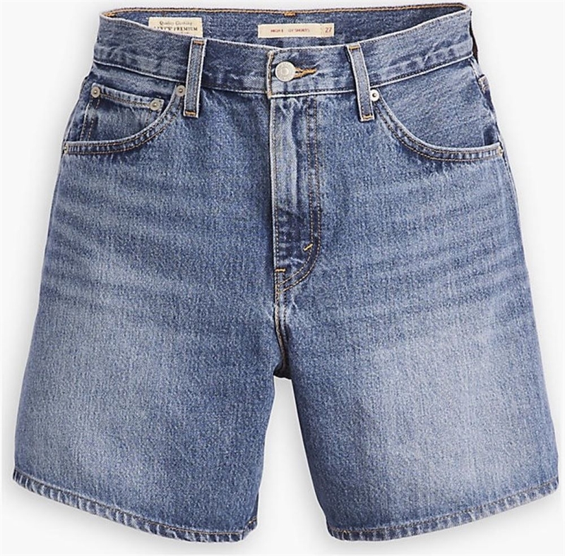 LEVI\'S® HIGH-RISE BAGGY SHORTS WORN MEMORY SHORT