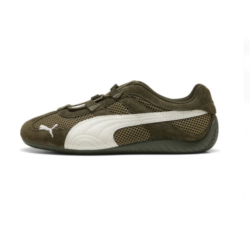 PUMA SPEEDCAT GO WNS DARK OLIVE-WARM WHITE