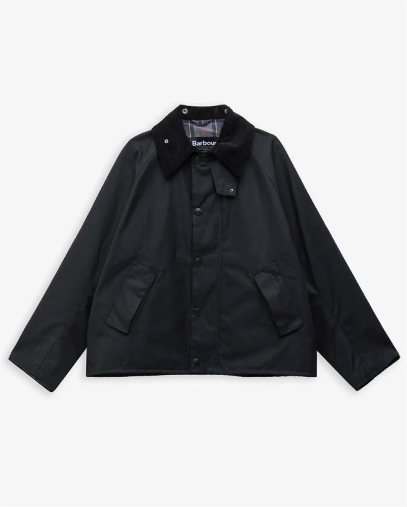 BARBOUR MODIFIED TRANSPORT WAS JACKET BLACK