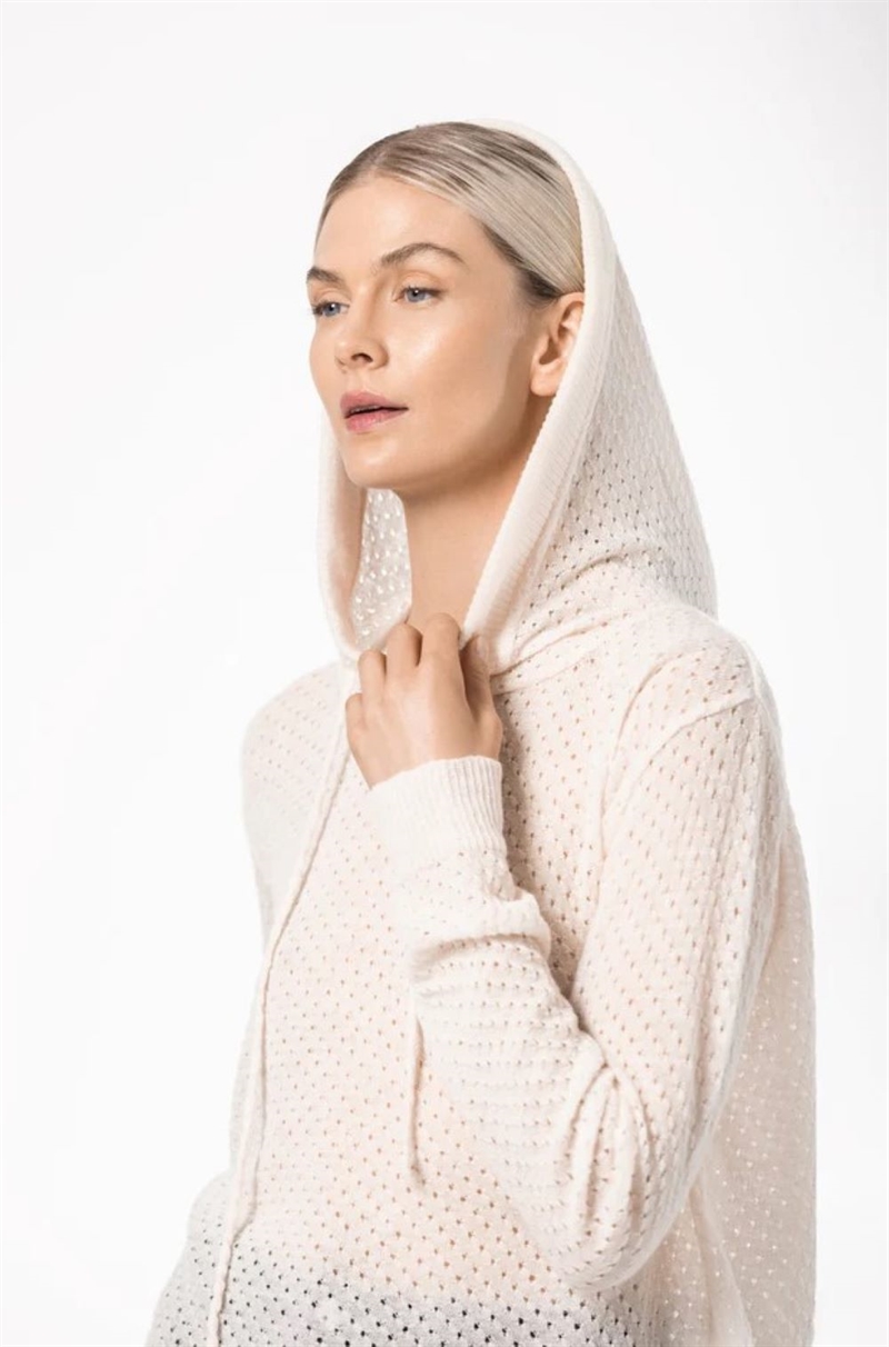 GUDRUN GUDRUN BERTA HOODIE OFF WHITE