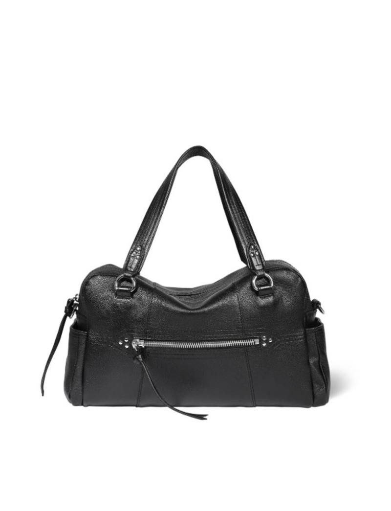 JEROME DREYFUSS LUCKY BOWLING BAG NOIR SILVER