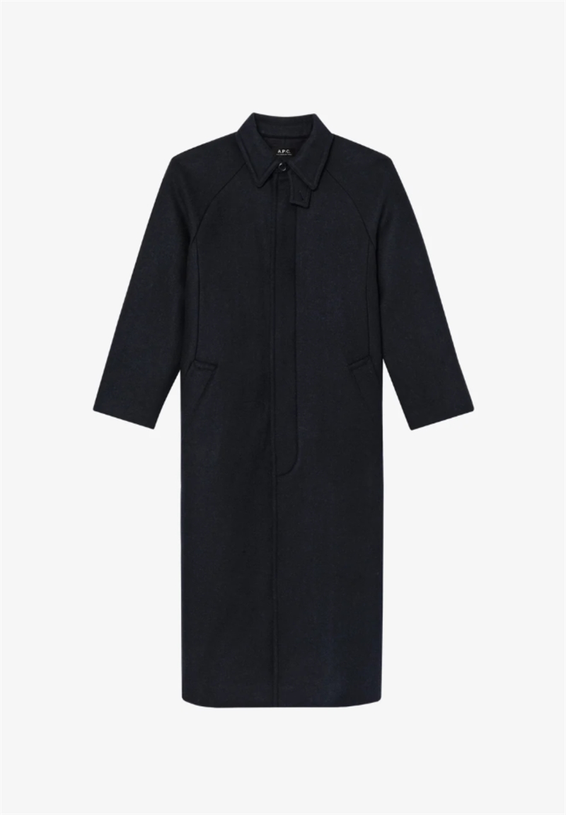 A.P.C MANTEAU GAIA COAT DARK NAVY