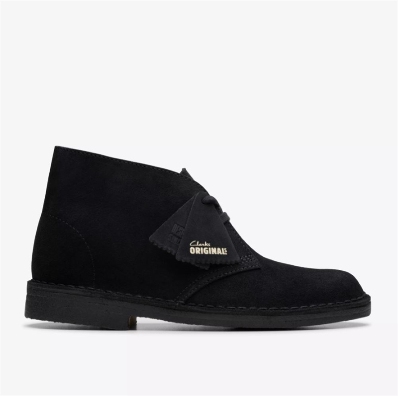 CLARKS DESERT BOOT EVO BLACK SUEDE