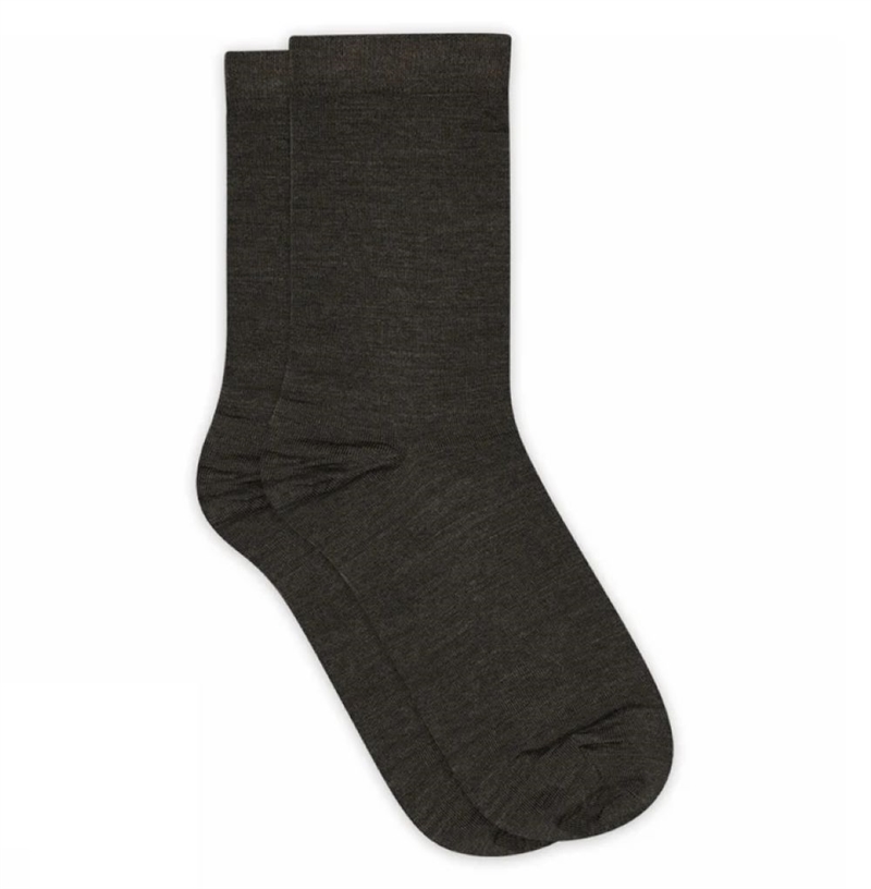 MP WOMAN FINE WOOL SOCKS DARK BROWN
