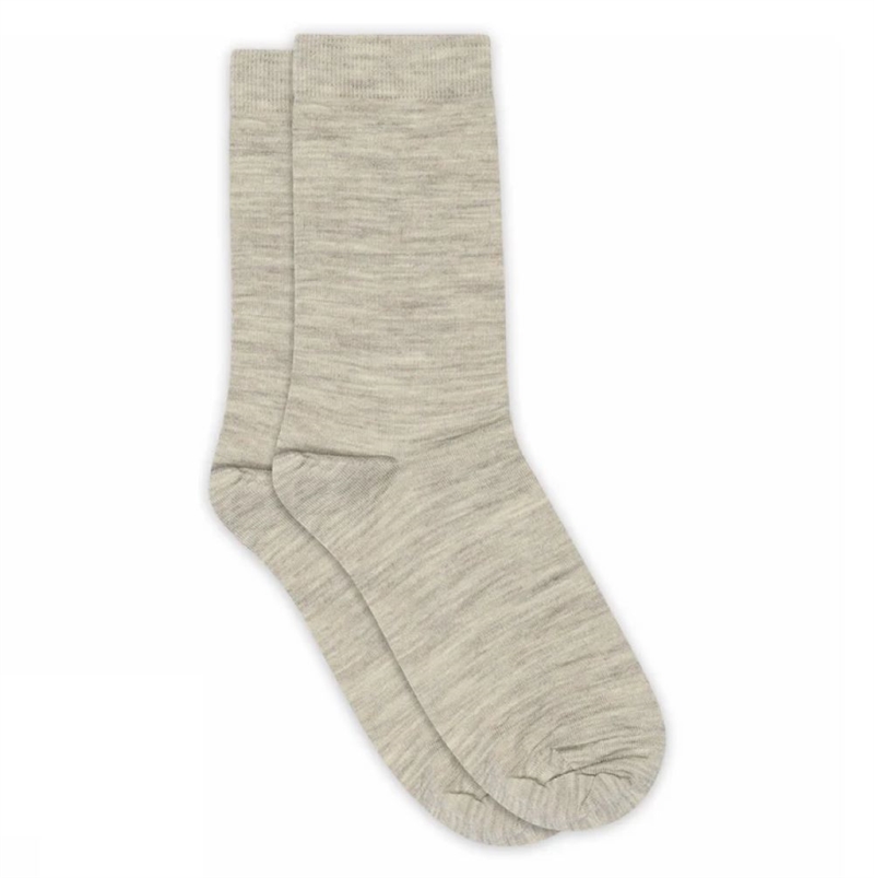 MP WOMAN FINE WOOL SOCKS LIGHT BROWN MELANGE