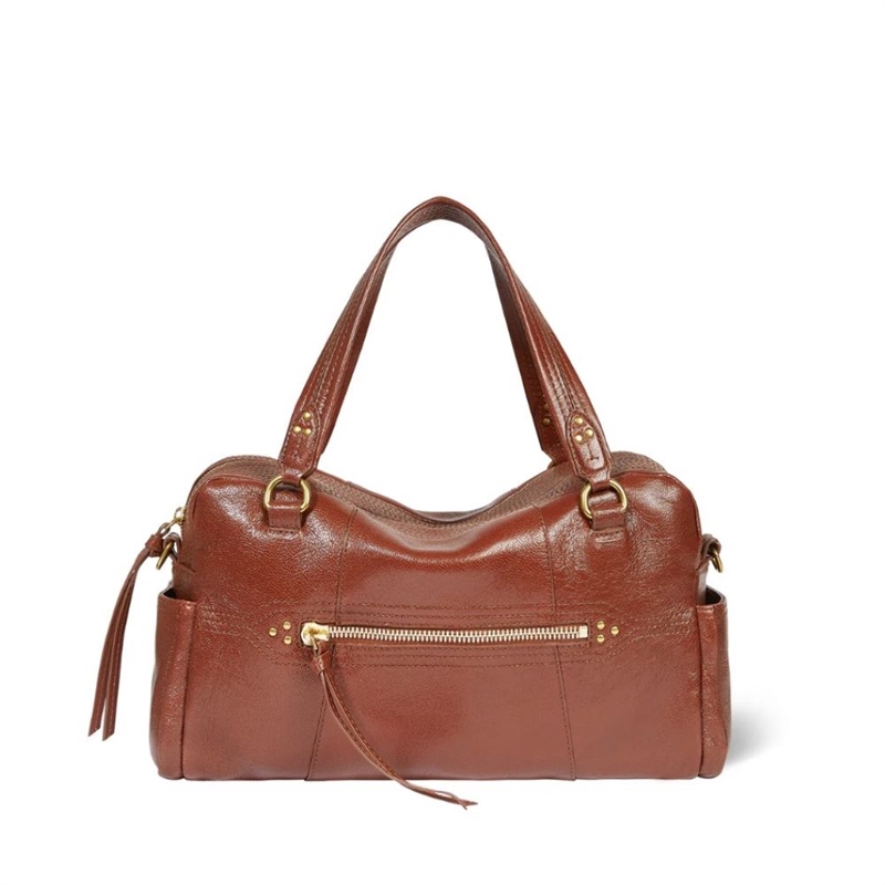 JEROME DREYFUSS LUCKY BOWLING BAG NOISETTE