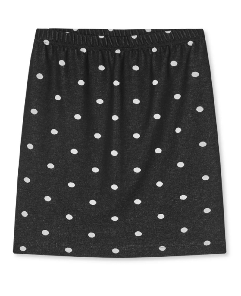 NØRGAARD PAA STRØGET NPS JAQUARD DOT SKIRT BLACK/ECRU