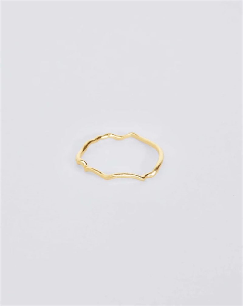 TRINE TUXEN BEA RING GOLDPLATED