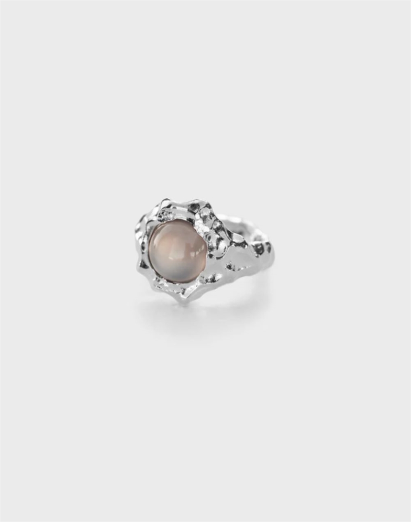 LEA HOYER LUNA RING SILVER