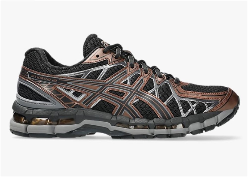 ASICS GEL-KAYANO 20 SNEAKERS BLACK/REDDISHBROWN