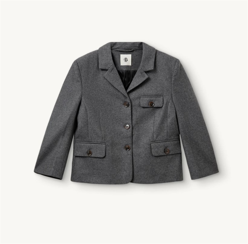 THE GARMENT MITCH FITTED JACKET GREY MELANGE