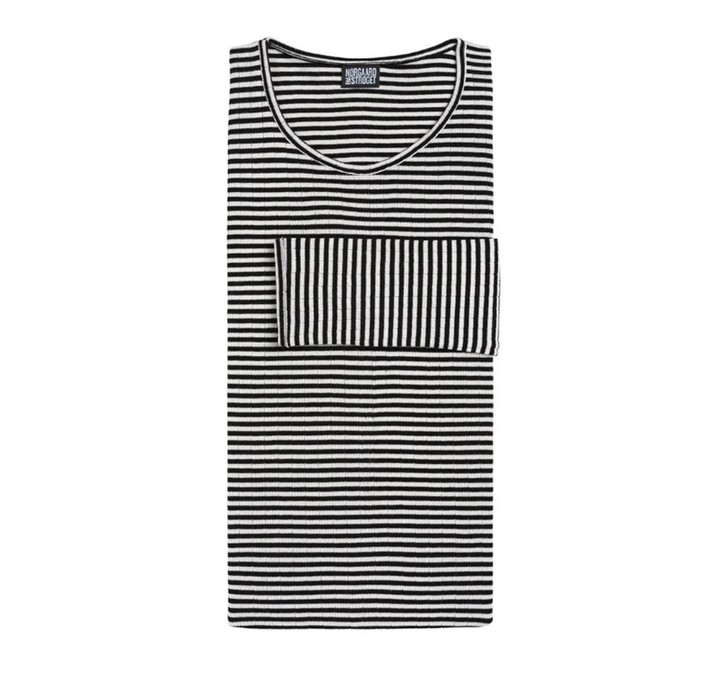 NØRGAARD PAA STRØGET 101 FINE STRIPE BLACK/ECRU