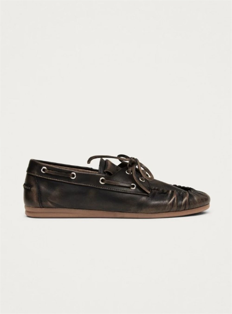 ALOHAS ROWAN LEATHER LOAFERS BRUSHED BROWN