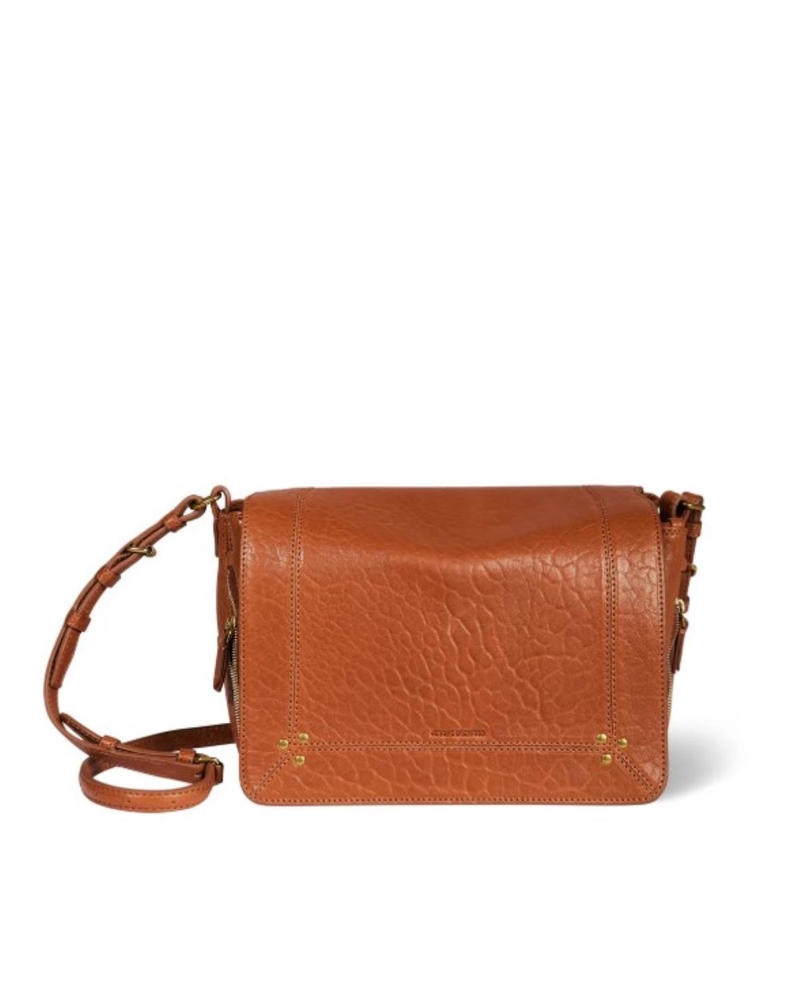 JEROME DREYFUSS IGOR BAG COGNAC