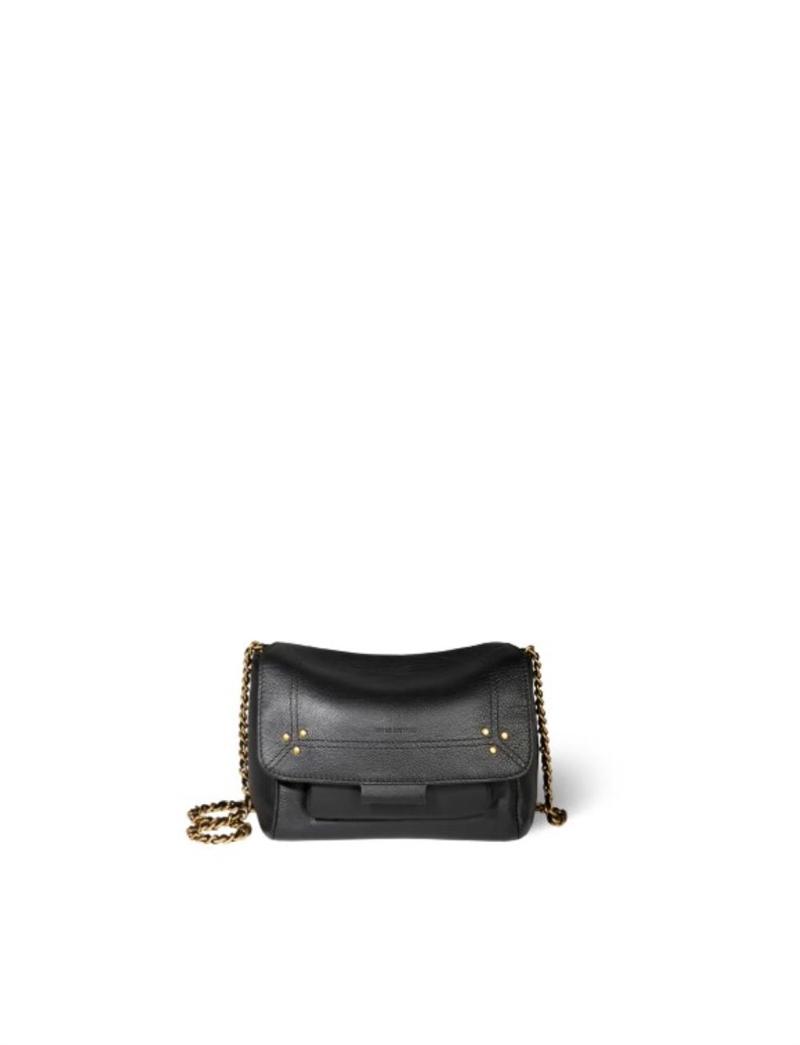 JEROME DREYFUSS LULU SMALL BAG NOIR BRASS