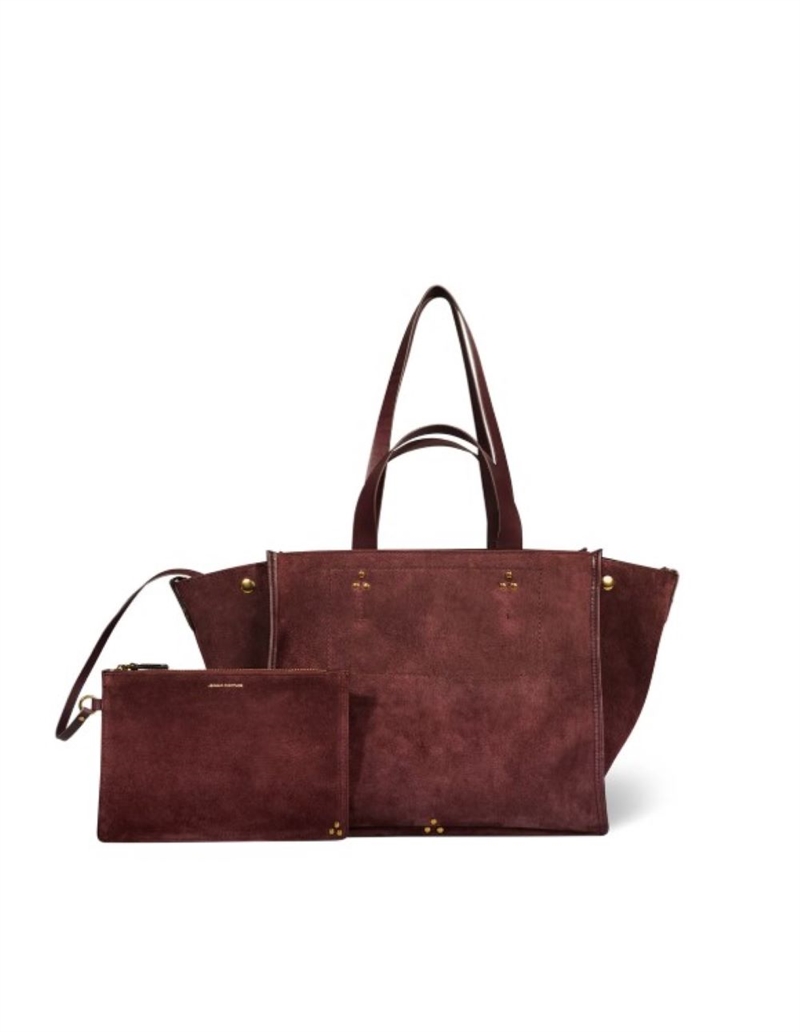 JEROME DREYFUSS LULU MEDIUM BAG IMPRIME CROCO MOKA