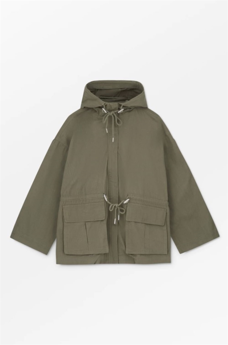 SKALL STUDIO GARDEN PARKA JACKET KHAKI