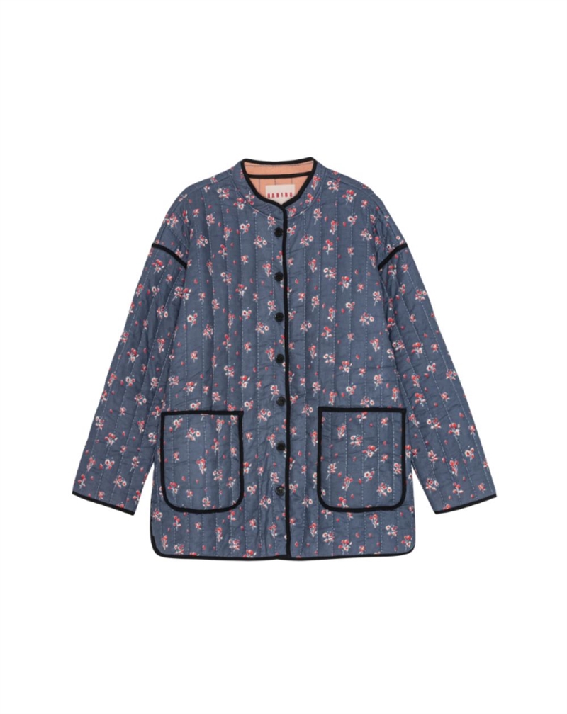 HABIBA REBECCA QUILTED COAT SAPPHIRE