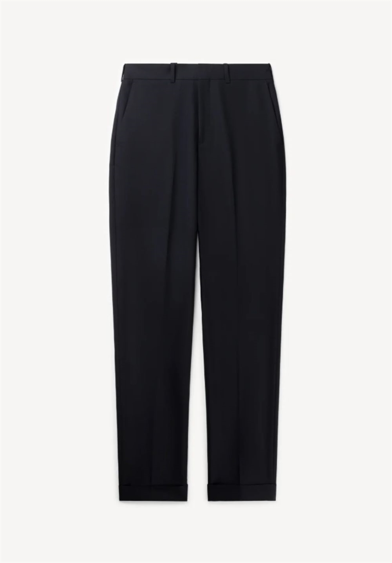 HERMAN STRAIGHT LEG TROUSERS BLACK