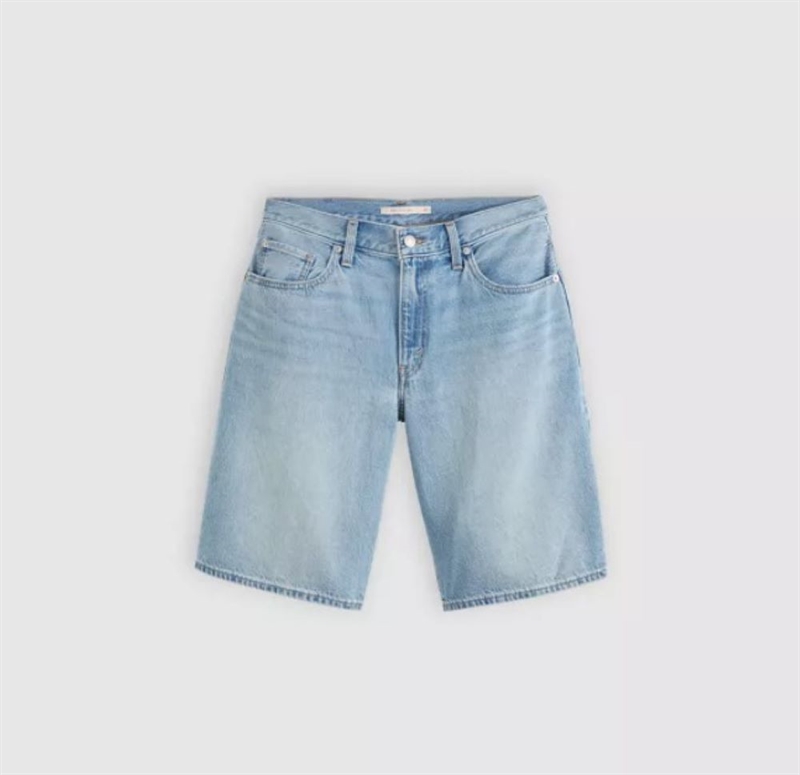LEVIS BAGGY DAD JORTS WE DID IT BLUE