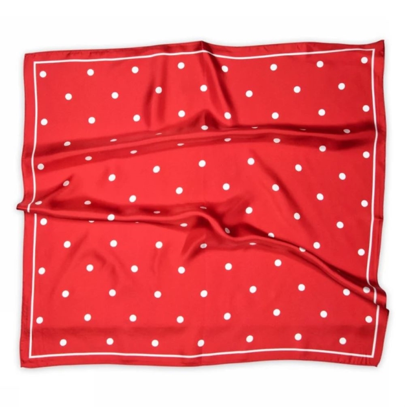 SNEAKY FOX PALOMA SILK SCARF TOMATO
