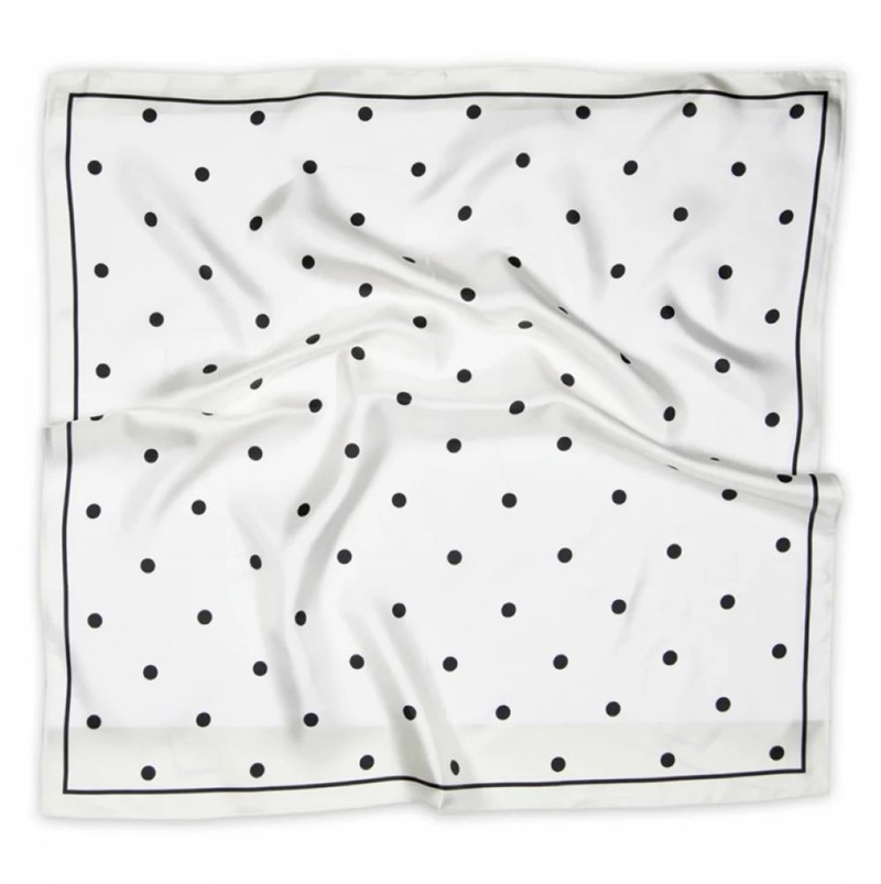 SNEAKY FOX PALOMA SILK SCARF CREAM