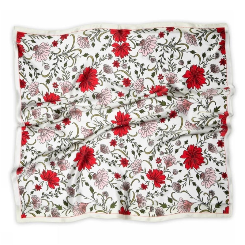 SNEAKY FOX SYLVIE SILK SCARF CREAM