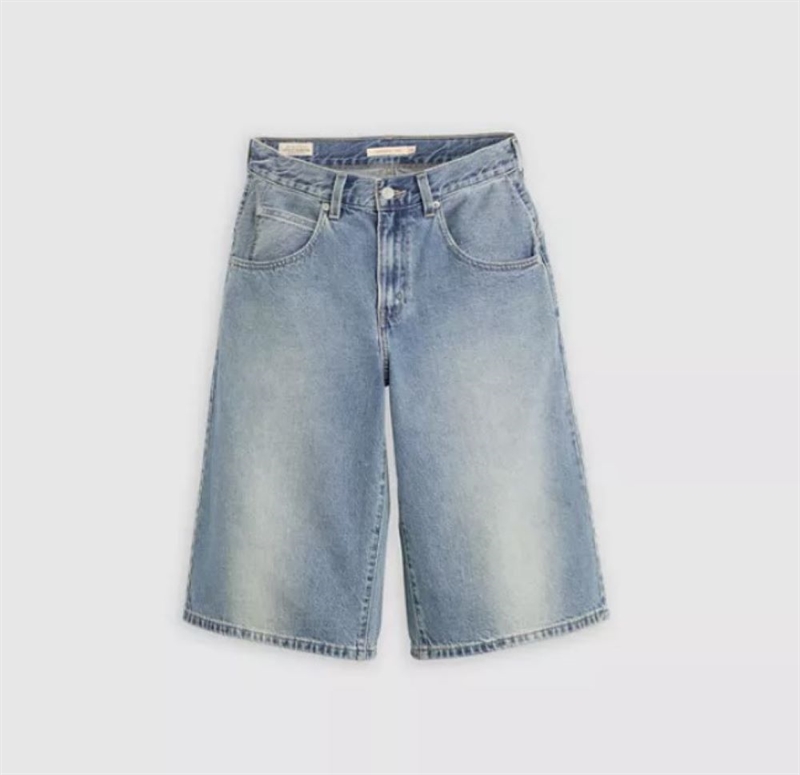 LEVIS SUPER BAGGY JORTS HAZY