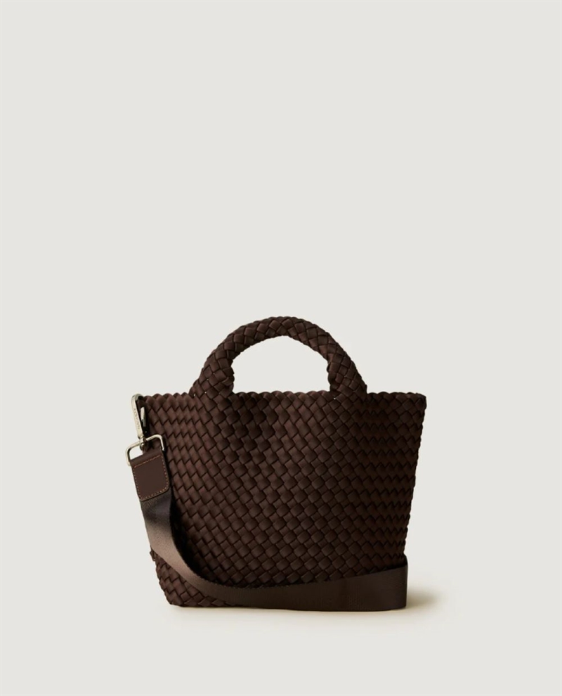 NAGHEDI ST. BARTHS SMALL TOTE CHOCOLATE