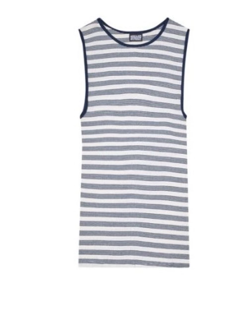 NØRGAARD PAA STRØGET TANK TOP BW STRIPE ECRU/MARINE