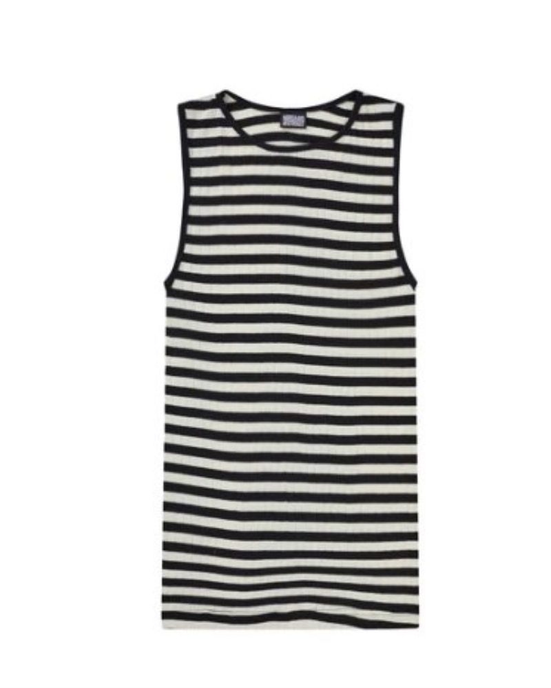 NØRGAARD PÅ STRØGET NPS TANK TOP BROADWAY BLACK/ECRU