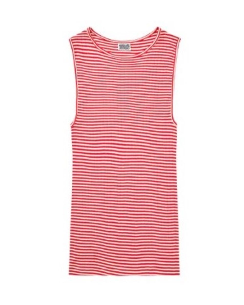 NØRGAARD PAA STRØGET NPS TANK TOP FINE STRIPERED/ECRU