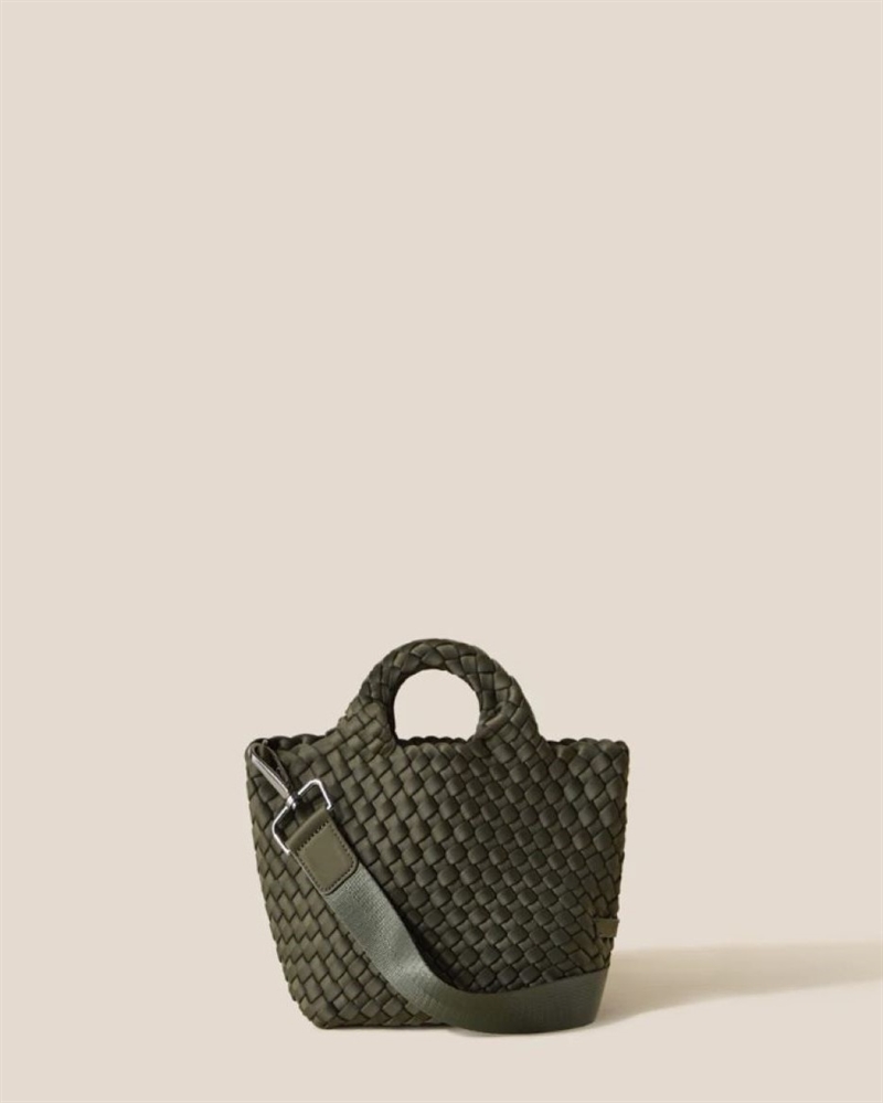 NAGHEDI ST. BARTHS PETIT TOTE OLIVE