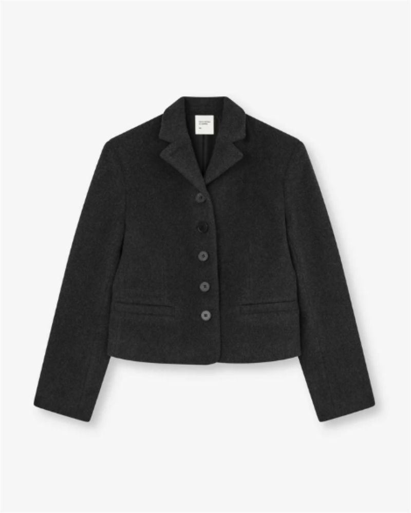 PEOPLES REPUBLIC OF CASHMERE SHORT BLAZER BLACK